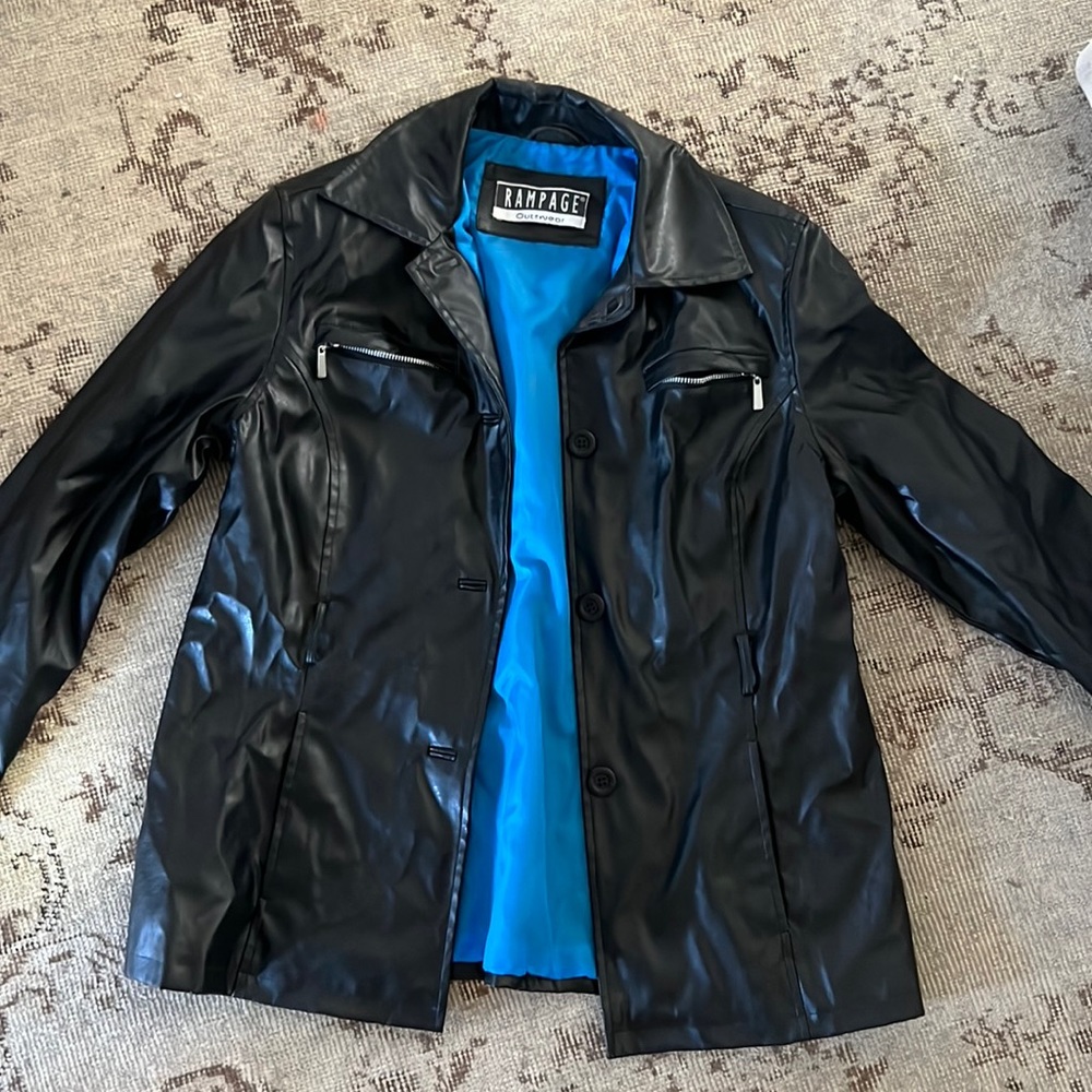 Vintage Rampage faux leather jacket size m